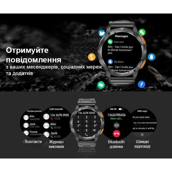 Smart-часы Smart Kopter&nbsp;Steel Black 1599 фото