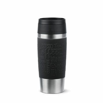 Термочашка Tefal Travel Mug Classic, 360мл, нержавіюча сталь, чорний N2020210 фото