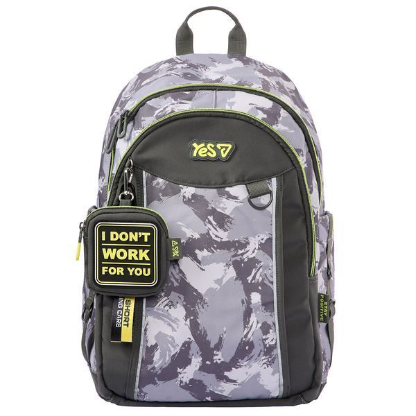 Школьный рюкзак Yes Grey TS-60L 550405 фото