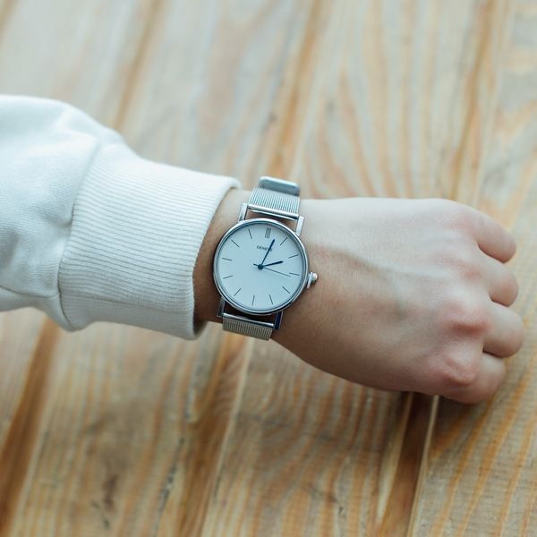 Часы Geneva Steel Silver УЦЕНКА 1621 фото