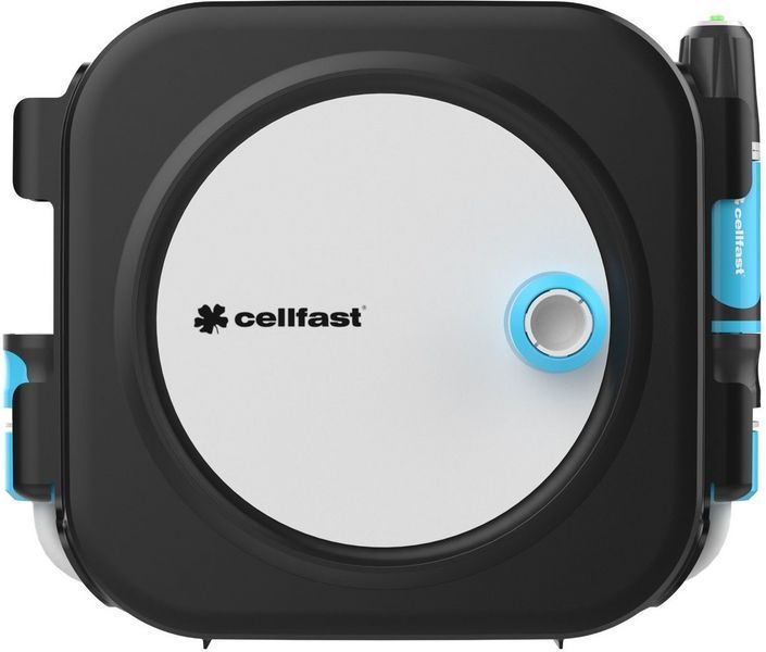 Котушка зі шлангом Cellfast ERGO XS автоматична 10+2м шланга 3/8" комплект конекторів та зрошувач ERGO 55-400 фото