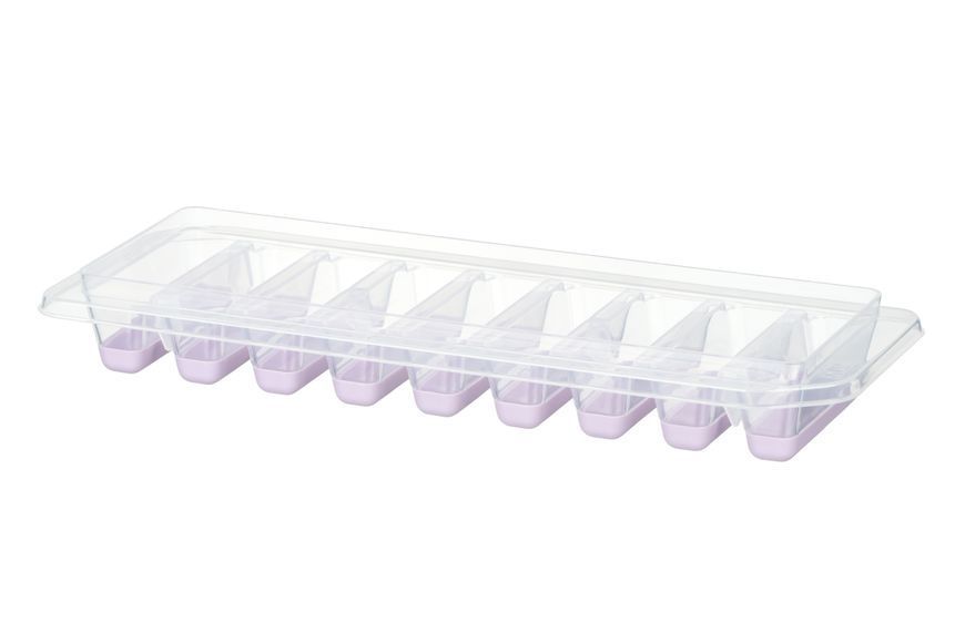 Форма для льда с крышкой Ardesto Fresh Stick, 27х9.5х3.8см, силикон, пластик, лиловый AR1102LP фото