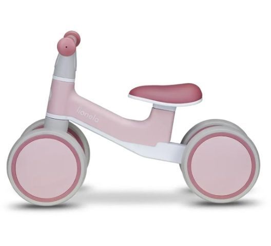 Беговел-каталка Lionelo Villy Pink Rose &mdash; Розовый беговел от 1 года, устойчивый с колесами EVA 66190875 фото