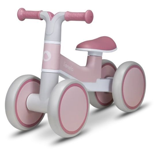 Беговел-каталка Lionelo Villy Pink Rose &mdash; Розовый беговел от 1 года, устойчивый с колесами EVA 66190875 фото