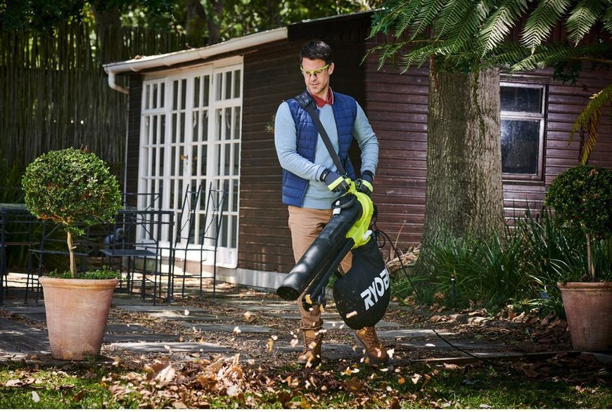 Воздуходув-пылесос Ryobi RBV3000CESV с измельчителем, 3кВт, 16 куб.м/мин, 375 км/ч 5133002190 фото