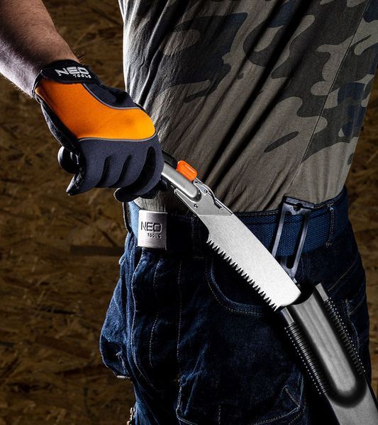 Пила садовая Neo Tools, 33см, 3D зубья, 7 TPI, 0.242кг, чехол 42-101 фото