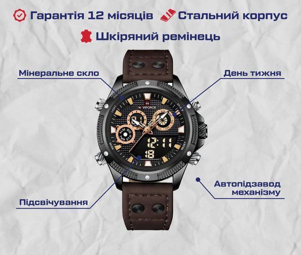 Годинник Naviforce Bosnia 1577 фото