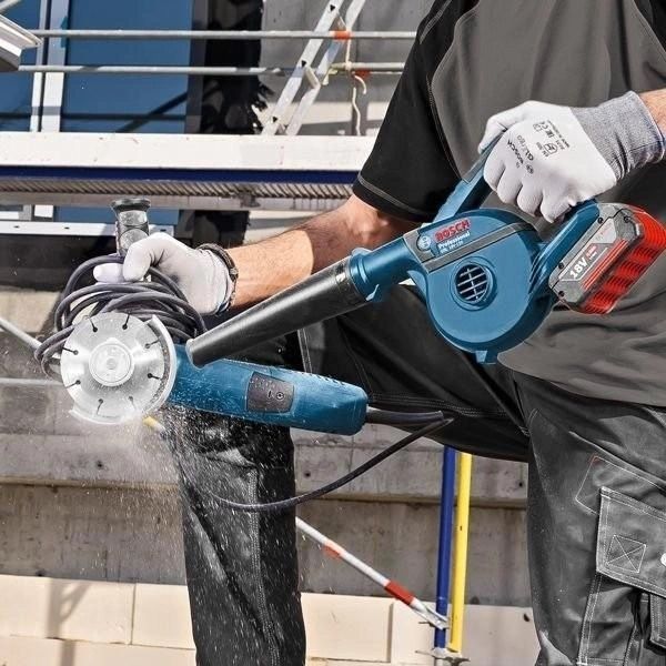 Воздуховод аккумуляторный Bosch GBL 18V-120 Professional, 18В, 270 км/ч, 120 м&sup3;/ч, 1.1 кг 0.601.9F5.100 фото