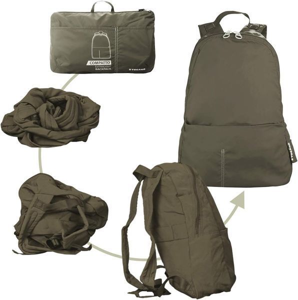 Рюкзак розкладний Tucano Compatto Eco XL, темно зелений BPCOBK-ECO-VM фото
