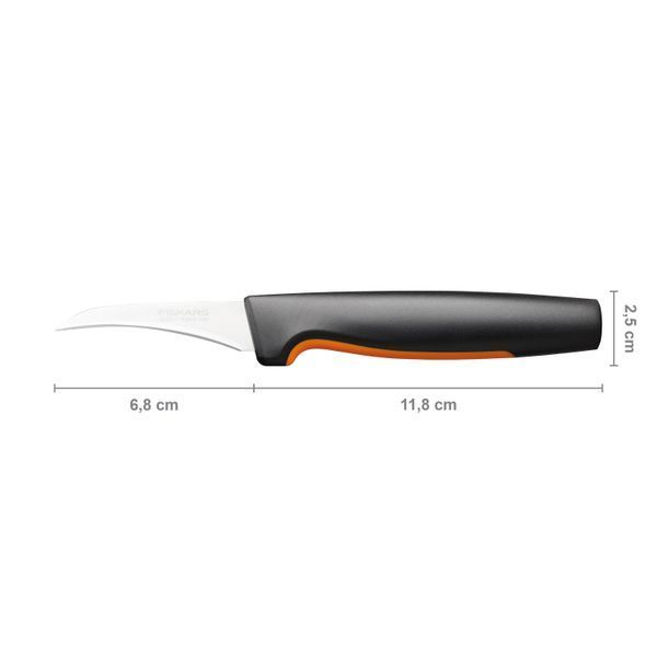 Кухонный нож для овощей изогнутый Fiskars Functional Form, 6,8см 1057545 фото