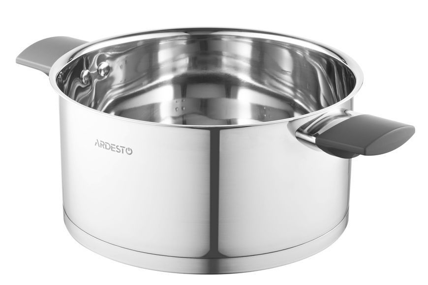 Кастрюля Ardesto Gemini, стеклянная крышка, 3.9 л, нержавеющая сталь AR3639G фото