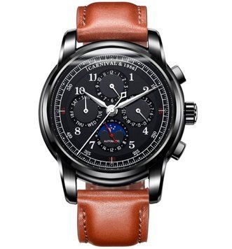 Годинник Carnival SkyMoon Black 8707 фото