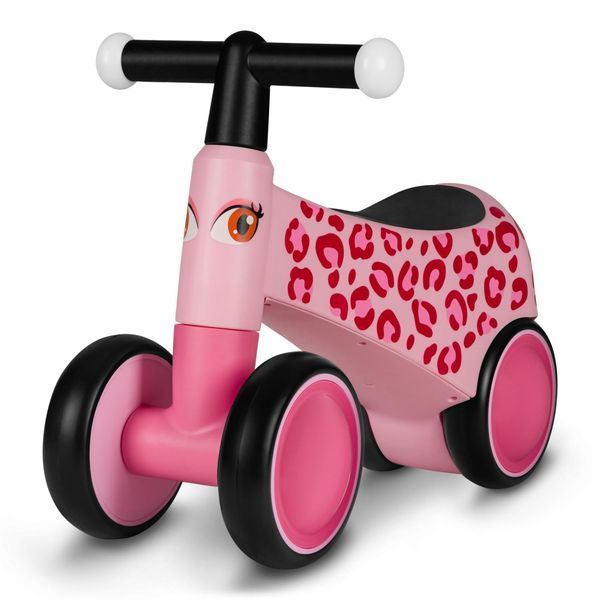 Беговел-каталка Lionelo Sammy Pink Rose &mdash; Четырехколесный беговел от 1 года, подсветка руля, колеса EVA 69565769 фото