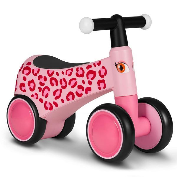 Беговел-каталка Lionelo Sammy Pink Rose &mdash; Четырехколесный беговел от 1 года, подсветка руля, колеса EVA 69565769 фото