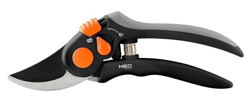 Секатор плоскостной Neo Tools, d реза 18мм, 200мм, 248г 15-202 фото