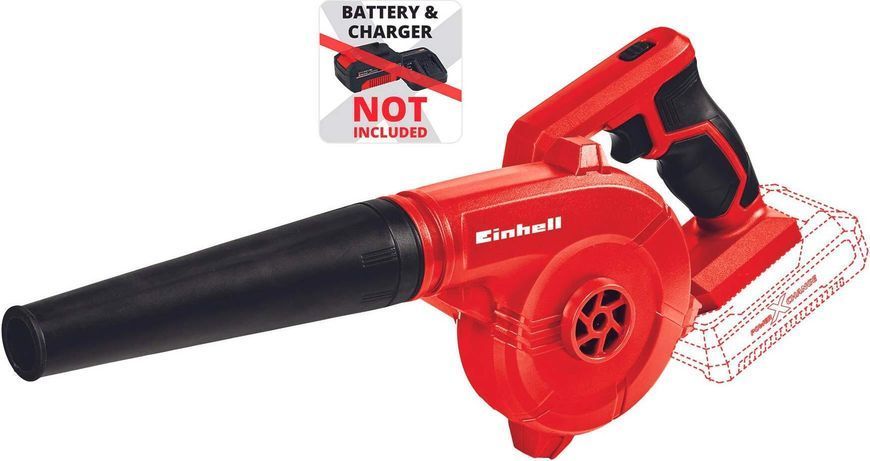 Воздуховод аккумуляторный Einhell TE-CB 18/180 Li - Solo, 18В, 130/180 км/ч, 3 насадки, 0.9кг, без АКБ и ЗП 3408001 фото