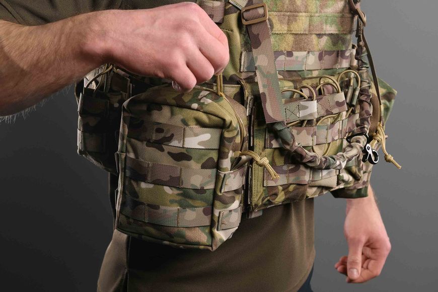 Плитоноска 2E Tactical, Тип 1, с карманами для боковой защиты и итогами, Молле, камуфляж 2E-MILPLACARR1-MC фото