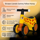 Беговел-каталка Lionelo Sammy Yellow Honey &mdash; Желтый детский беговел от 1 года, 4 колеса, подсветка руля, устойчивый 69597499 фото 1