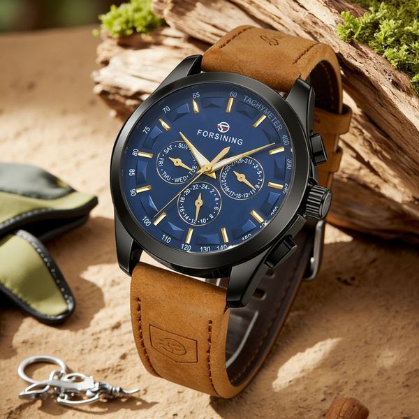 Forsining Walker Limited Blue & Black, 2 ремешка 2355 фото