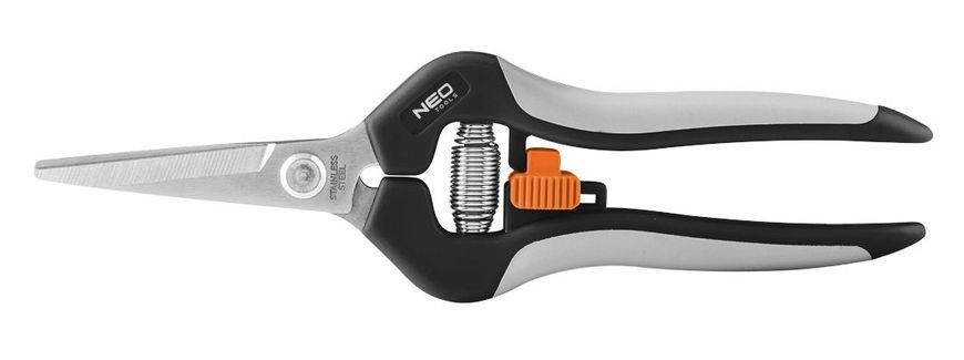 Секатор плоскостной Neo Tools, d реза 18мм, 200мм, 120г 15-207 фото