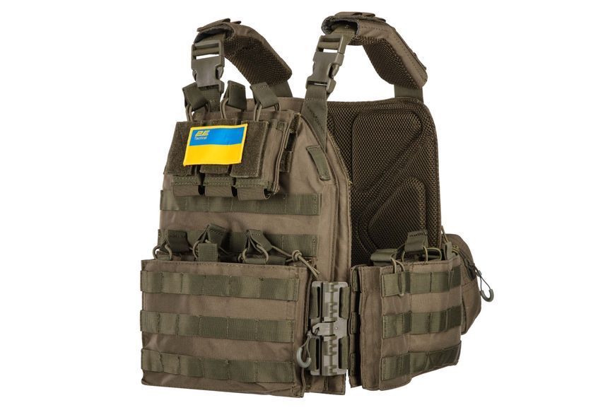 Плитоноска 2E Tactical, Тип 4, Assault, быстрый сброс, зеленая 2E-MILPLACARTYPE4-YA-OG фото