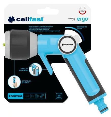 Зрошувач пістолетний Cellfast ERGO багатофункціональний, регулювання напору 53-330 фото