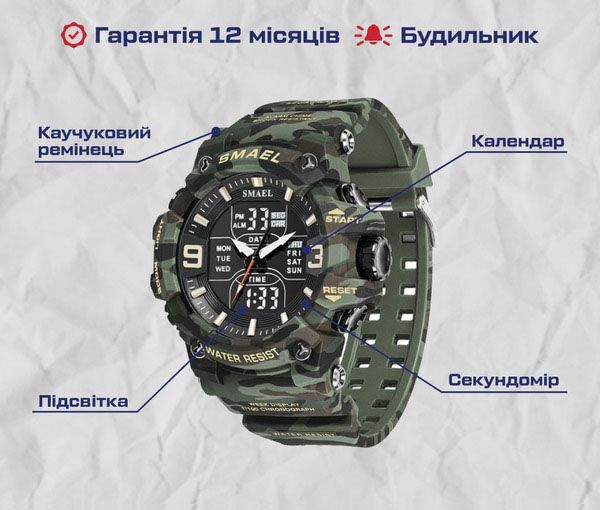 Часы Smael Brutal 1586 фото