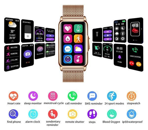 Smart-часы Smart Mioband Nano+ Gold 1634 фото