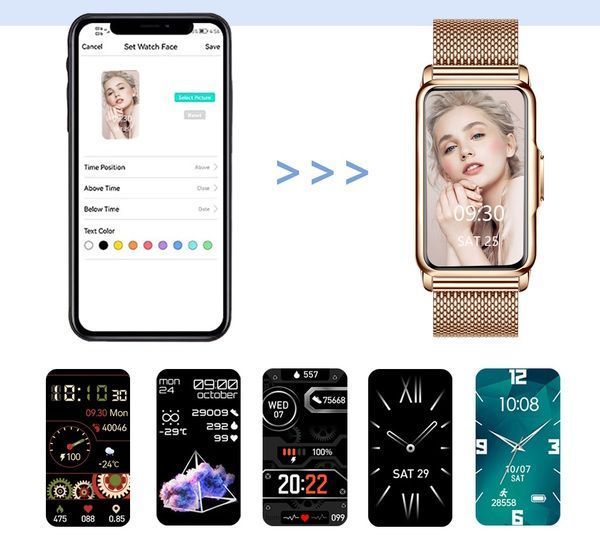 Smart-часы Smart Mioband Nano+ Gold 1634 фото