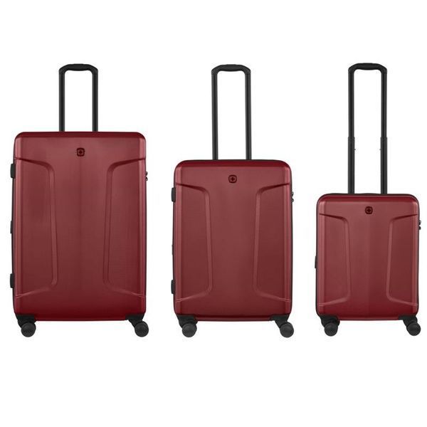 Набір валіз Wenger Legacy 3 в 1, (S,M,L), пластик, 4 колеса, червоний 612532 фото