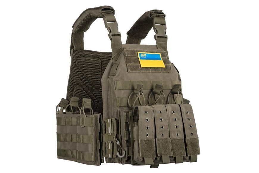 Плитоноска 2E Tactical, Тип 3, Combat, быстрый сброс, зеленый 2E-MILPLACARTYPE3-YC-OG фото