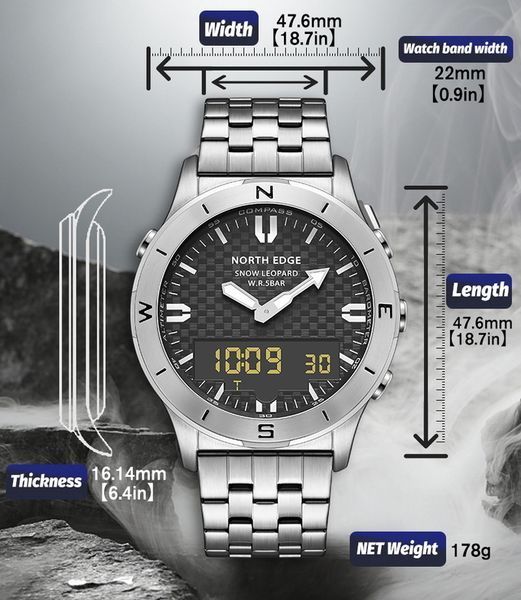 Часы North Edge Snow Leopard 8991 фото