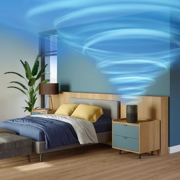 Очисник повітря Philips PureProtect Mini 900, 65м2, 250м3/год, HEPA +вугільний фільтр, датчик якості повітря,Wi-Fi, темно-сірий AC0951/13 фото