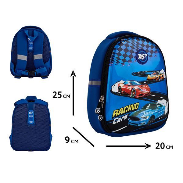 Рюкзак дитячий YES Racing Cars K-33 550020 фото