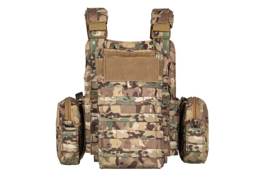 Плитоноска 2E Tactical, Тип 5, с карманами для боковой защиты, камуфляж 2E-MILPLACARTYPE5-Y2-CC фото