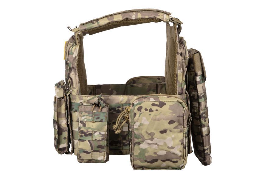 Плитоноска 2E Tactical, Тип 5, с карманами для боковой защиты, камуфляж 2E-MILPLACARTYPE5-Y2-CC фото