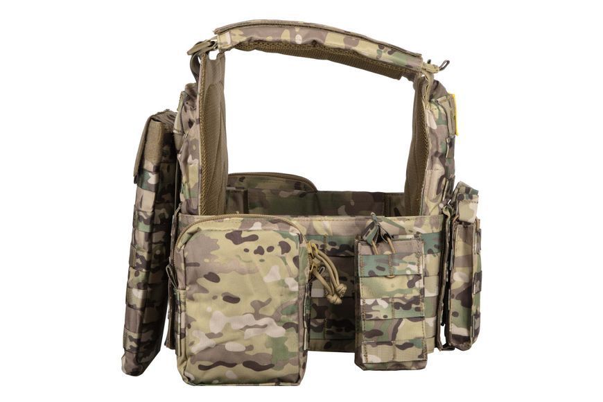 Плитоноска 2E Tactical, Тип 5, с карманами для боковой защиты, камуфляж 2E-MILPLACARTYPE5-Y2-CC фото