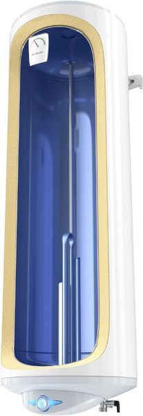 Водонагреватель электрический Tesy Anticalc Slim круглый слим GCV 803824D B14 TBRC, 80л, 2,4кВт, сухой тен, механическое управление, C белый 305188 фото