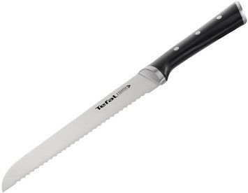 Ніж для хліба Tefal Ice Force, 20см, нержавіюча сталь, пластик, чорний K2320414 фото