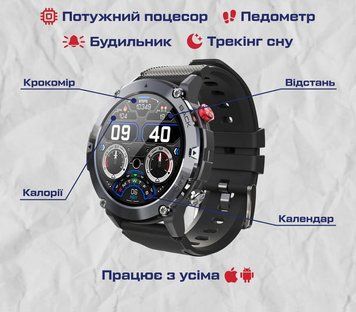 Смарт-годинник Smart Expert PRO Black 5157 фото