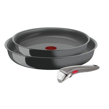 Набір посуду Tefal Tefal Ingenio Renew, знімна ручка, 3предмети, алюміній, бакеліт, сірий L2609502 фото