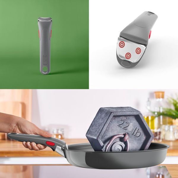 Набір посуду Tefal Tefal Ingenio Renew, знімна ручка, 3предмети, алюміній, бакеліт, сірий L2609502 фото