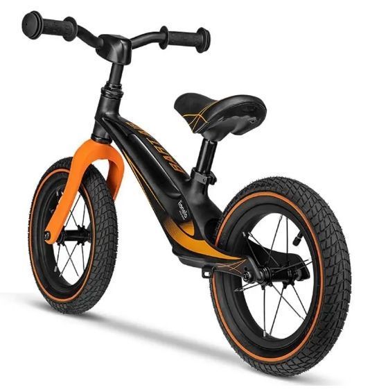 Біговел Lionelo Bart Air Sporty Black (Чорний) &mdash; Дитячий беговел з надувними колесами 12", магнієва рама 21201452 фото