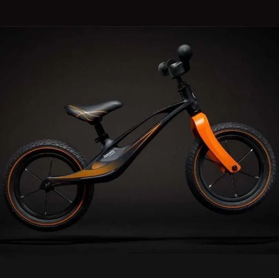 Біговел Lionelo Bart Air Sporty Black (Чорний) &mdash; Дитячий беговел з надувними колесами 12", магнієва рама 21201452 фото