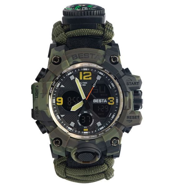Годинник Besta Life Pro Khaki с компасом 1529 фото