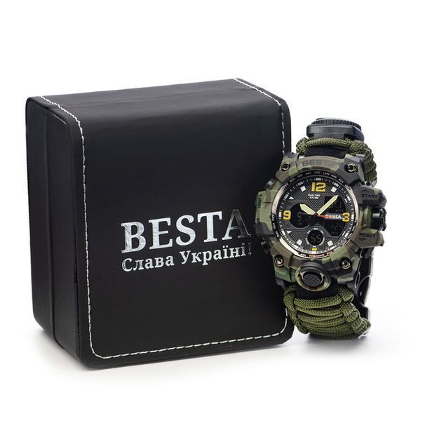 Годинник Besta Life Pro Khaki с компасом 1529 фото