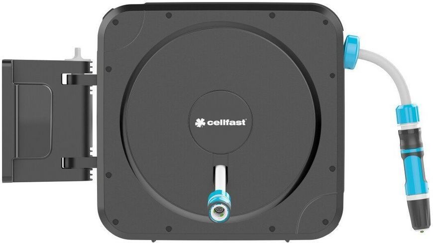 Котушка зі шлангом Cellfast ERGO автоматична 20м+2м шланга 1/2" комплект конекторів та зрошувач ERGO 55-410 фото