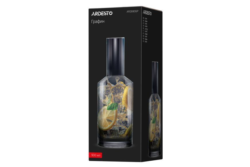 Графин Ardesto Graphite 800 мл AR2690GP фото