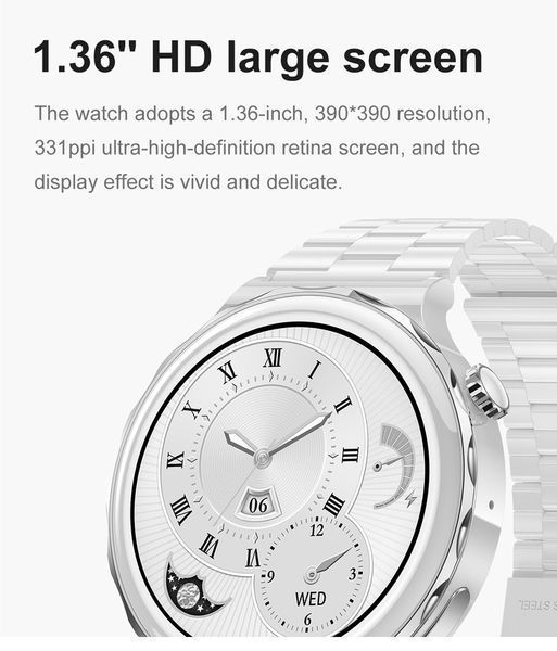 Смарт-годинник Smart Diamond White 5091 фото