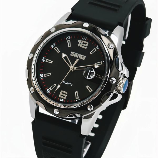 Skmei Robby Elastic Black, 2 ремінці 2284 фото